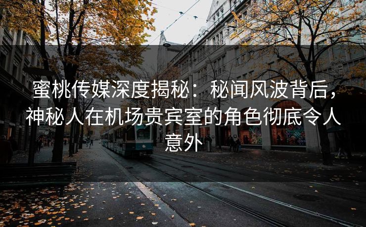 蜜桃传媒深度揭秘：秘闻风波背后，神秘人在机场贵宾室的角色彻底令人意外